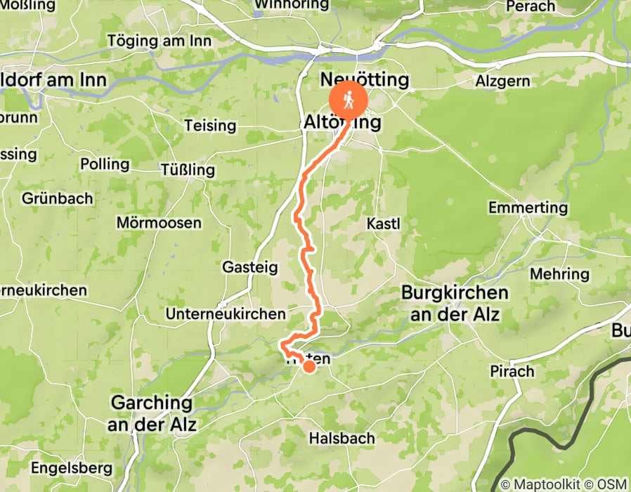 Karte der Tour