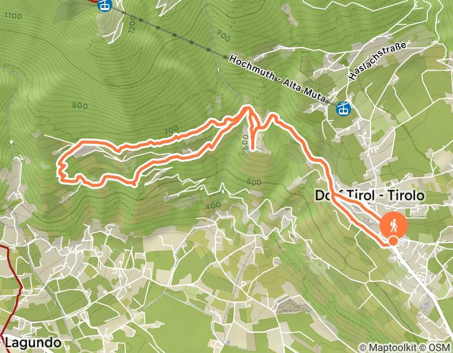 Karte der Tour