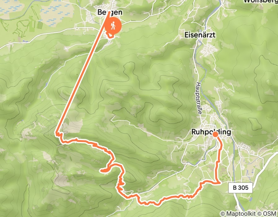 Karte der Tour