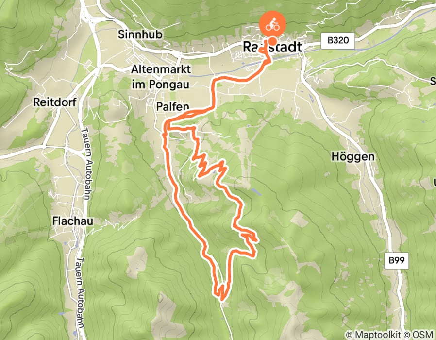 Karte der Tour