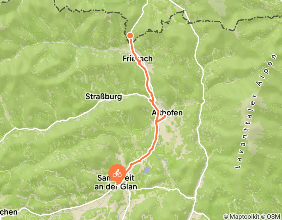 Karte der Tour