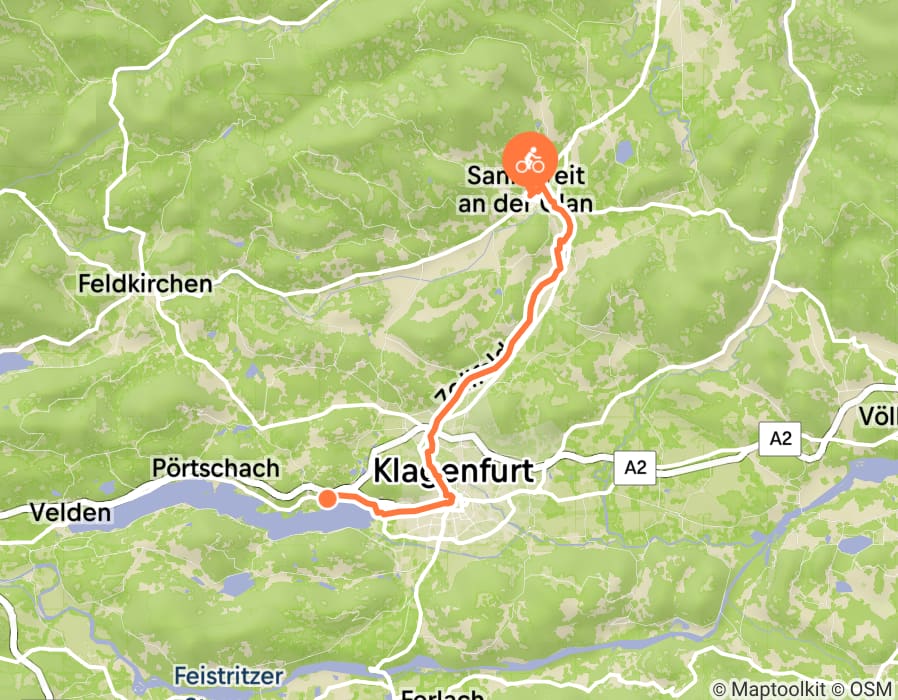 Karte der Tour