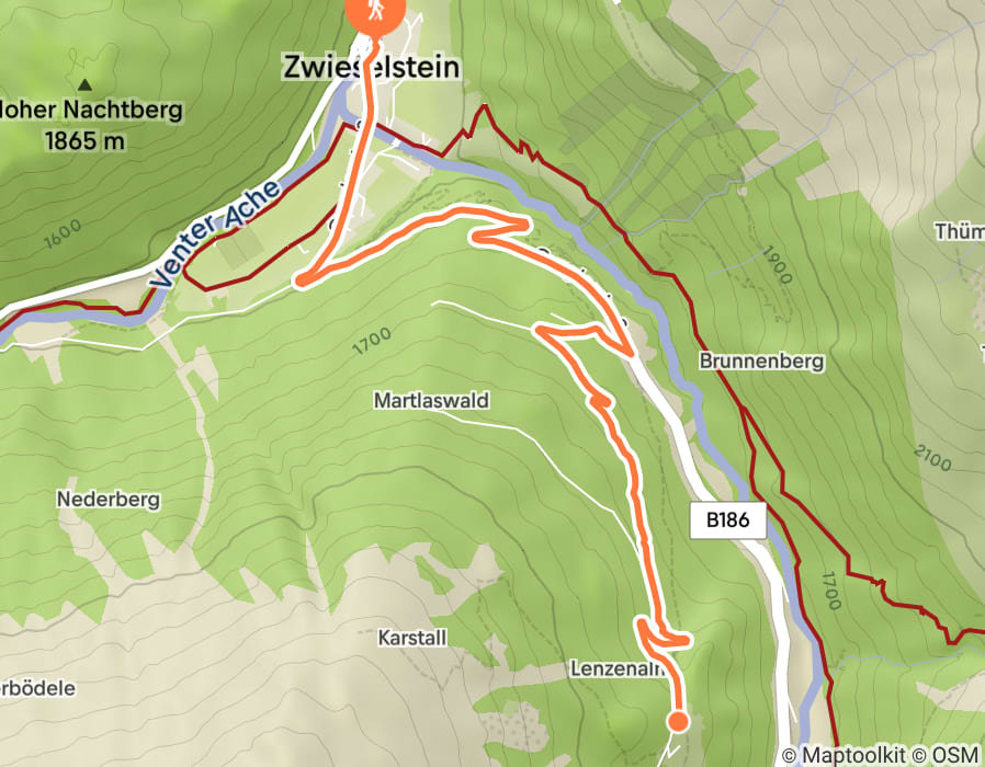 Karte der Tour