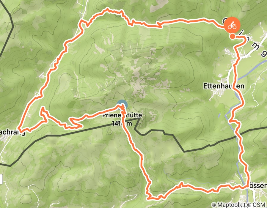 Karte der Tour