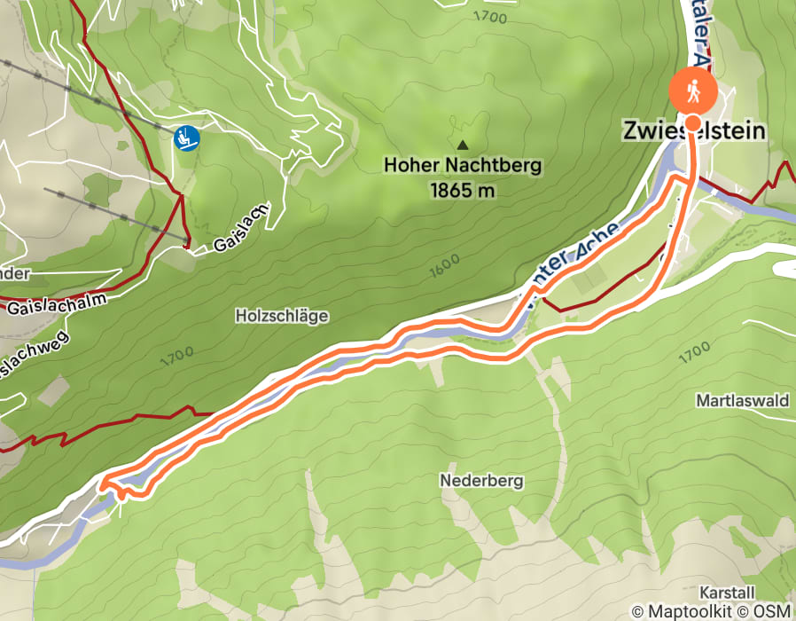 Karte der Tour