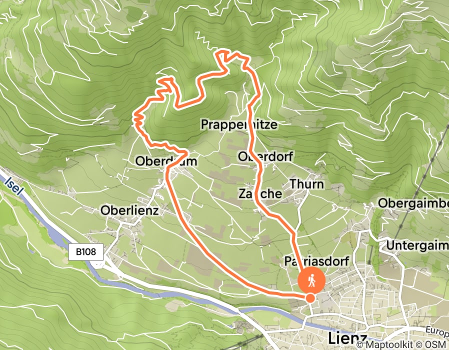 Karte der Tour