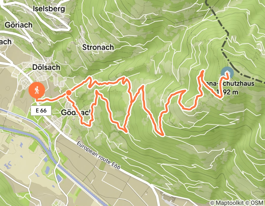 Karte der Tour