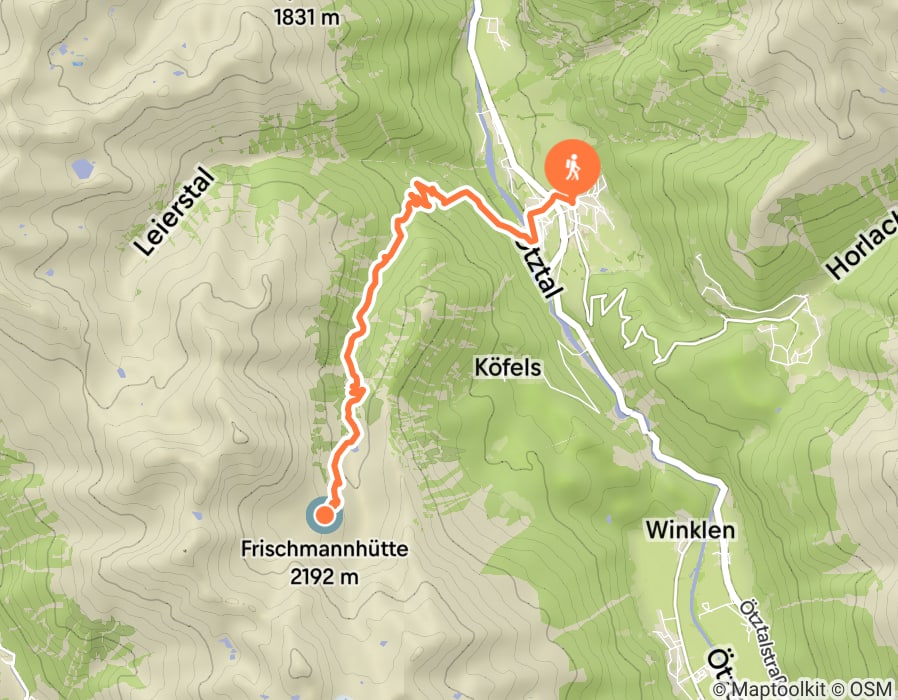 Karte der Tour