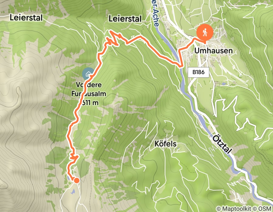 Karte der Tour
