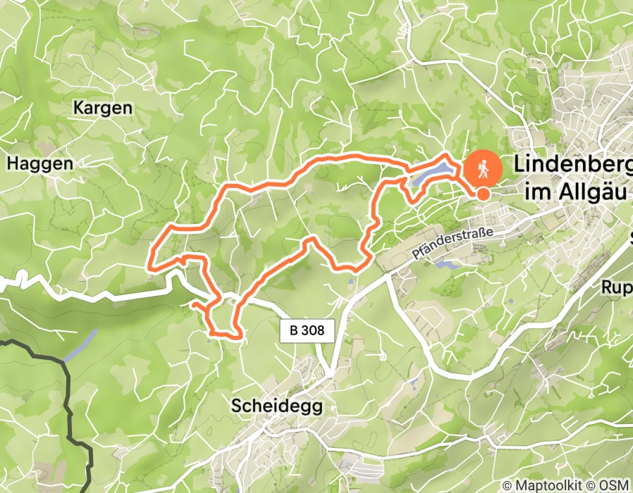 Karte der Tour