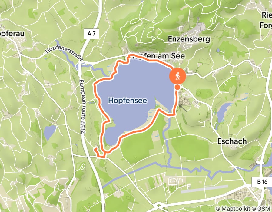 Karte der Tour