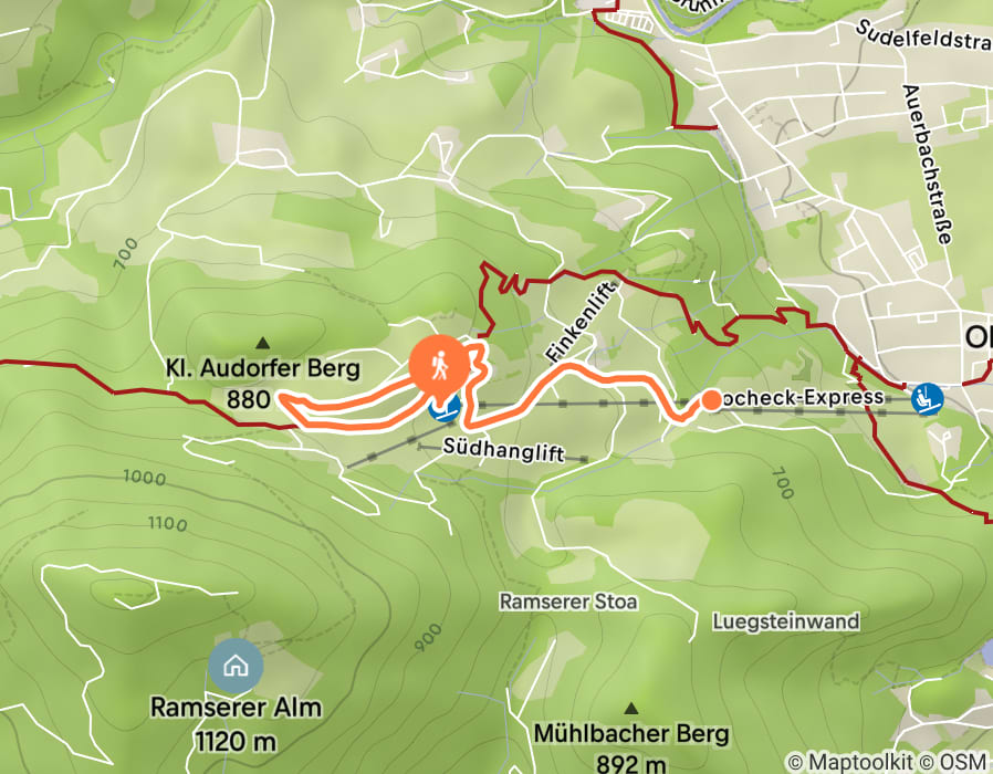 Karte der Tour