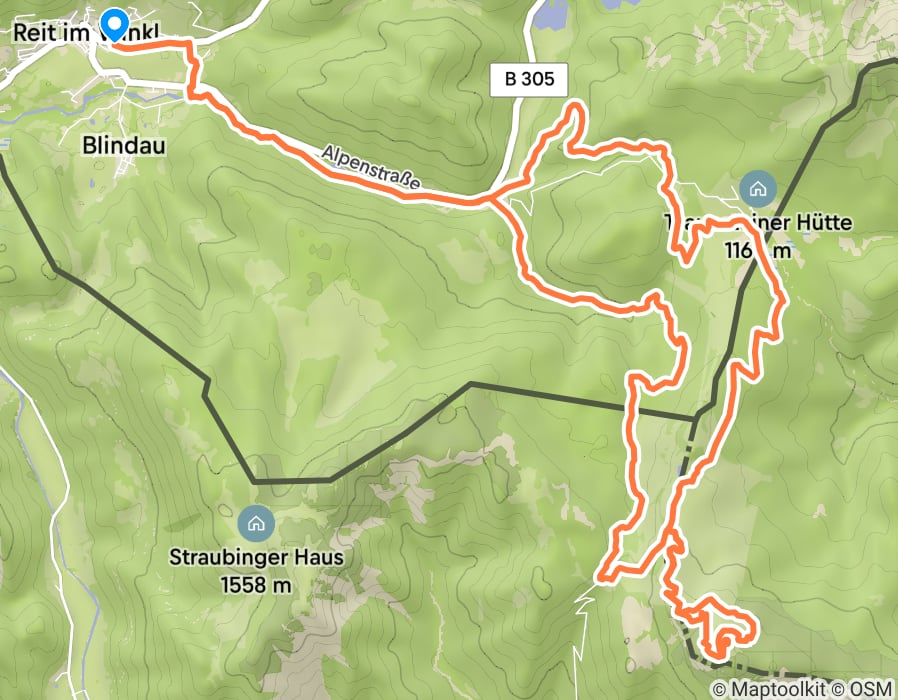 Karte der Tour