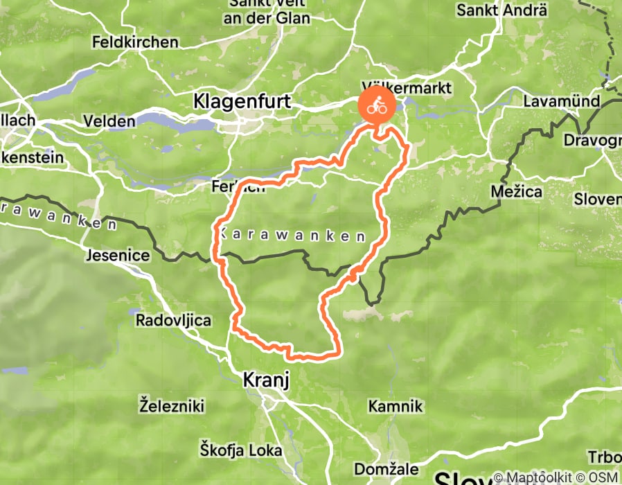 Karte der Tour