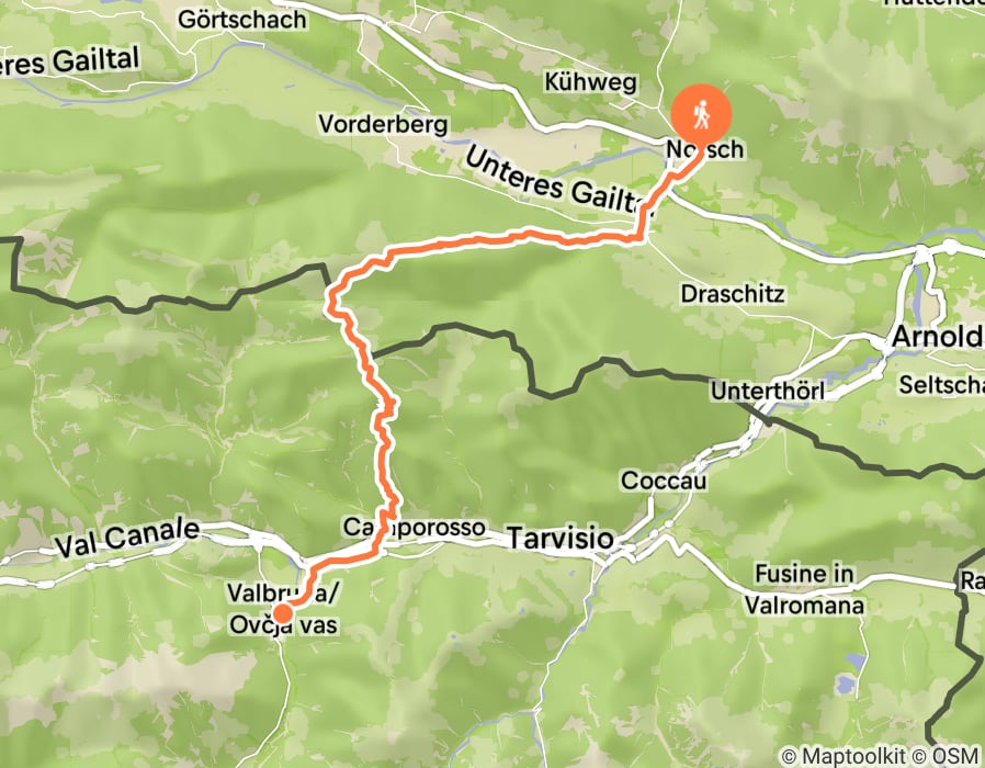 Karte der Tour