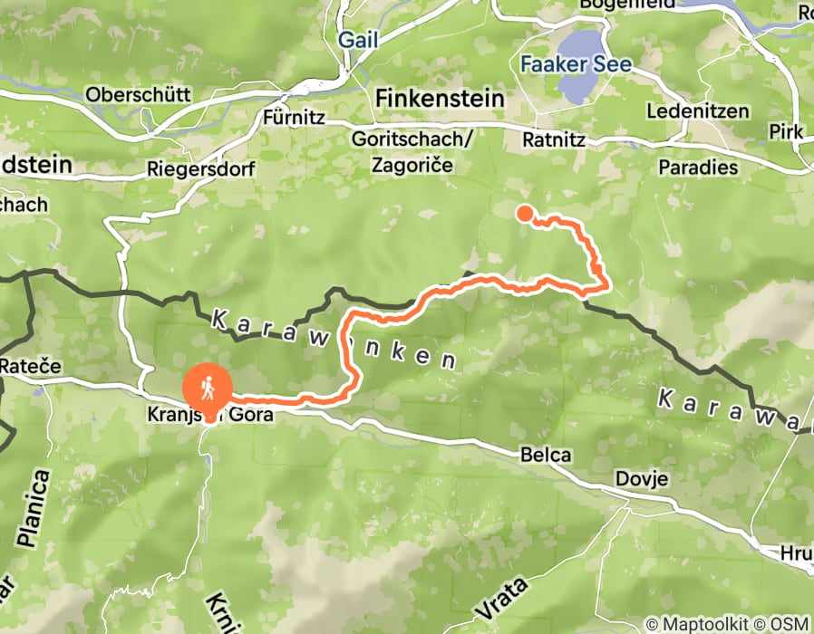 Karte der Tour