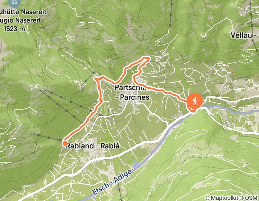 Karte der Tour