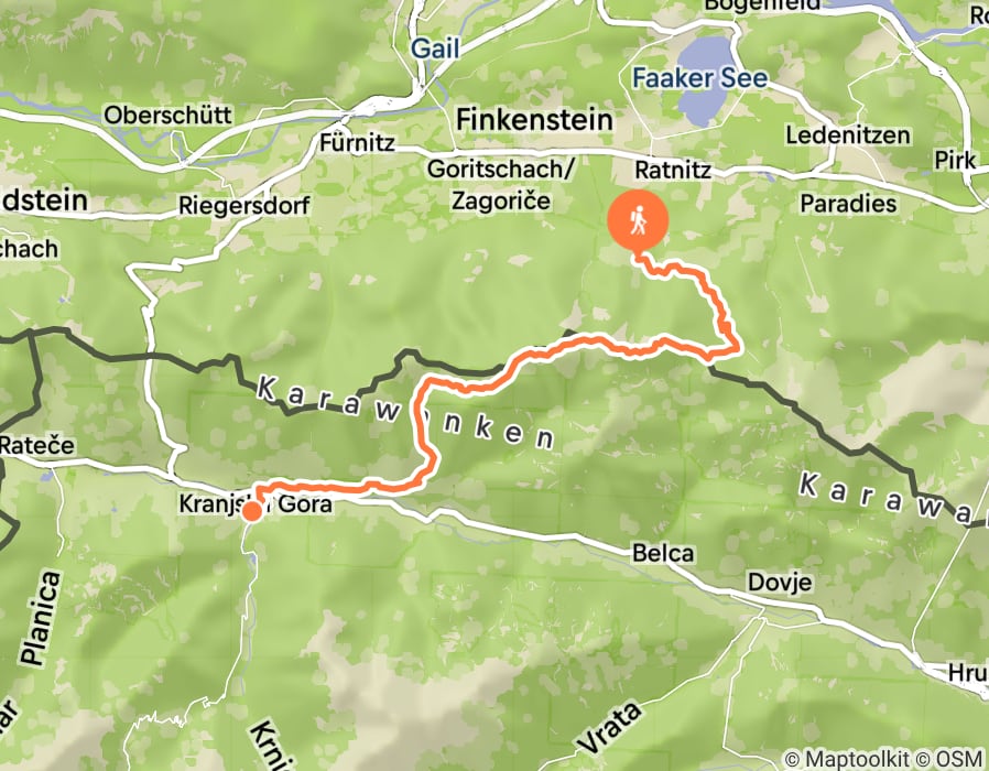 Karte der Tour
