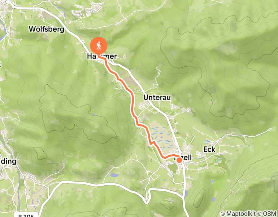 Karte der Tour