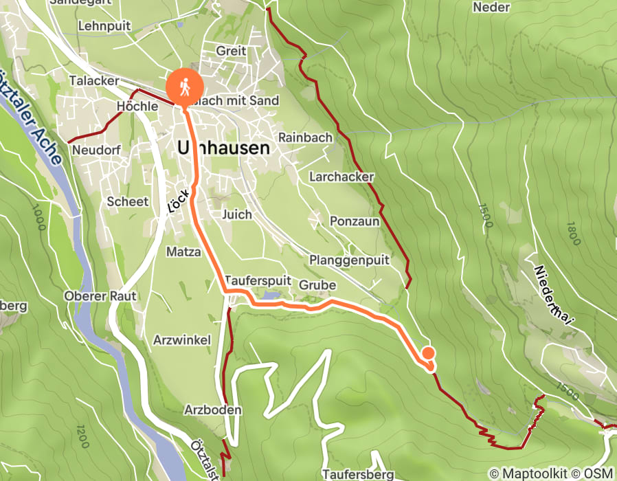 Karte der Tour