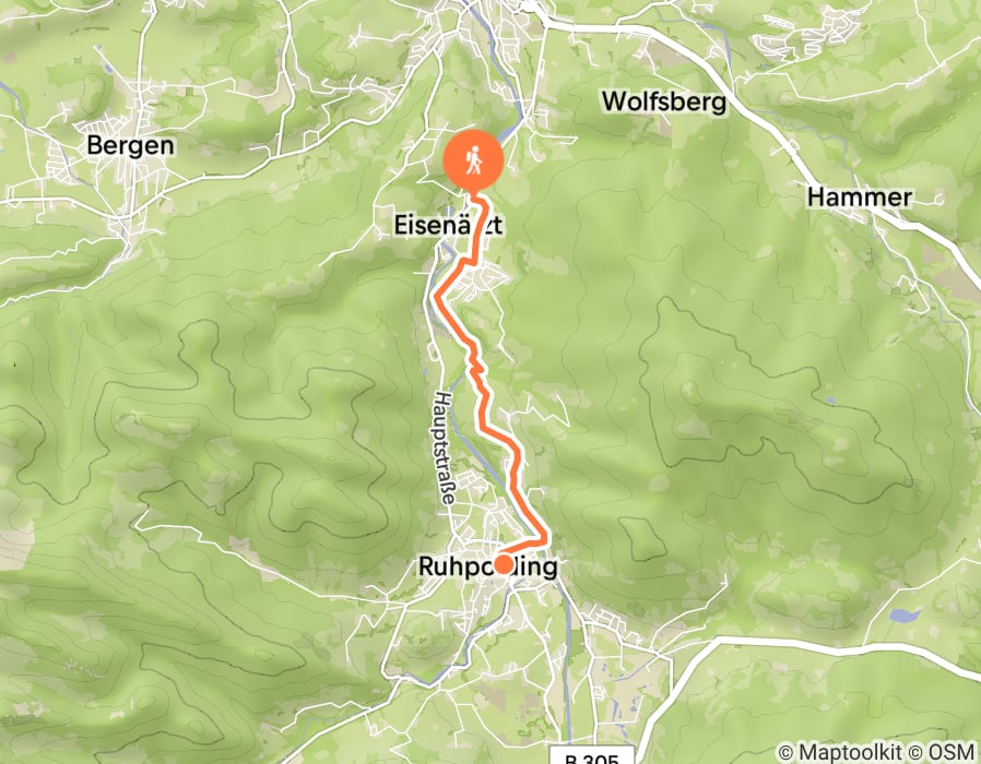 Karte der Tour