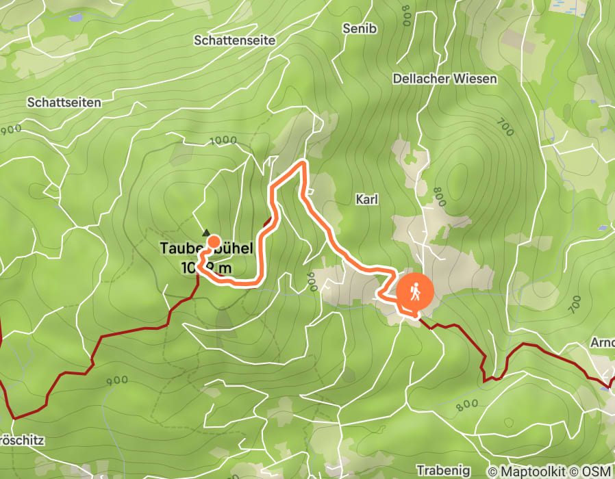 Karte der Tour