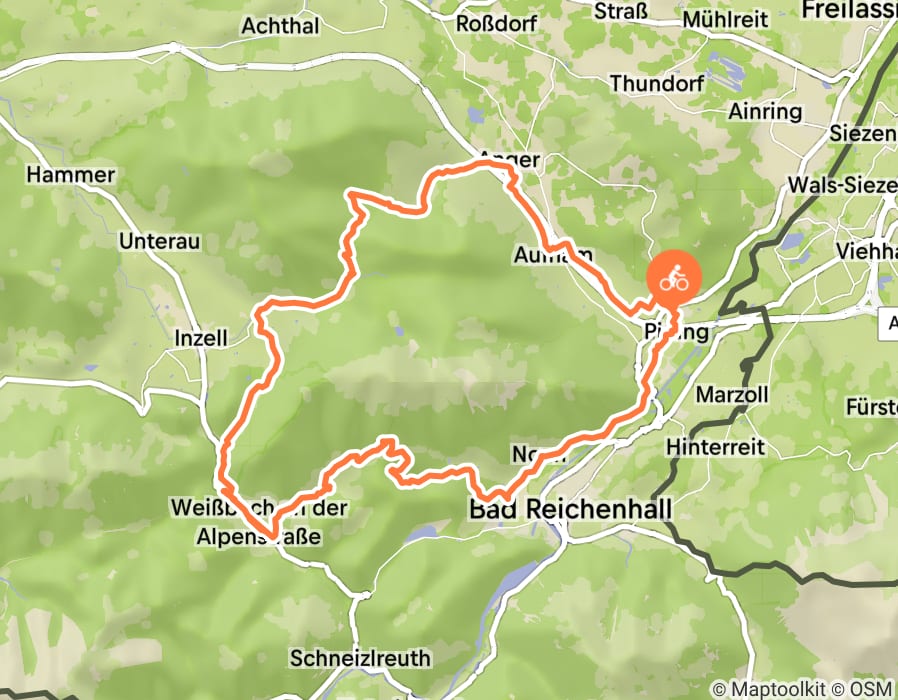 Karte der Tour