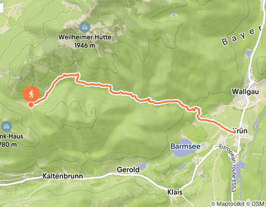 Karte der Tour