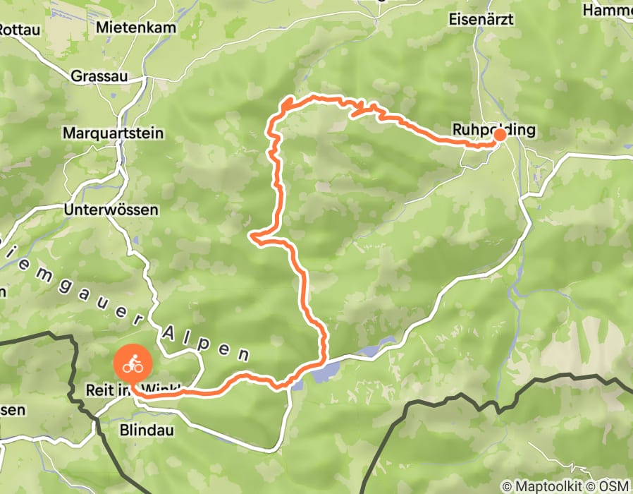 Karte der Tour