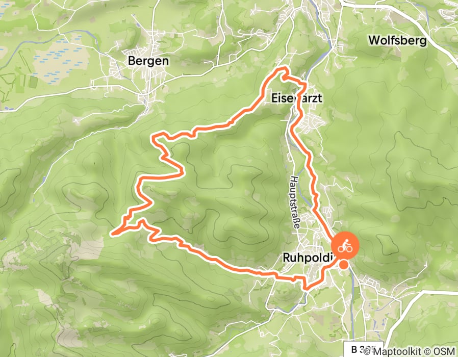 Karte der Tour
