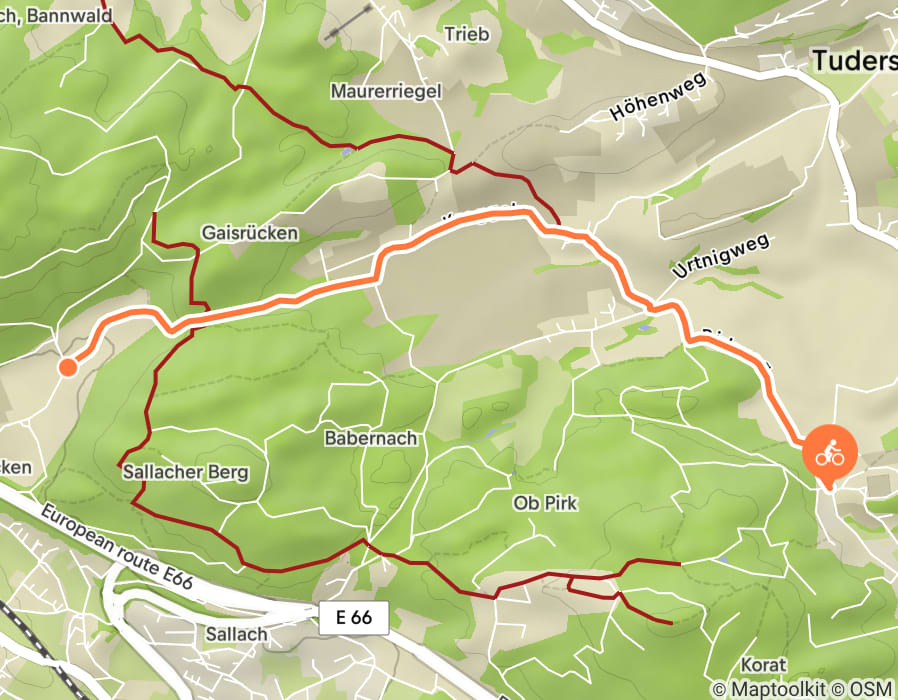 Karte der Tour