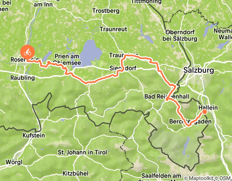 Karte der Tour