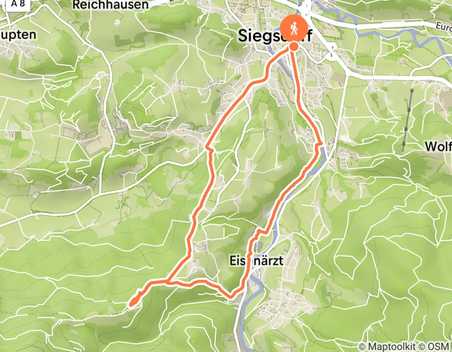 Karte der Tour