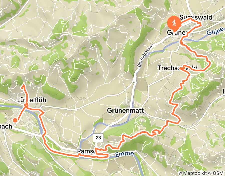 Karte der Tour