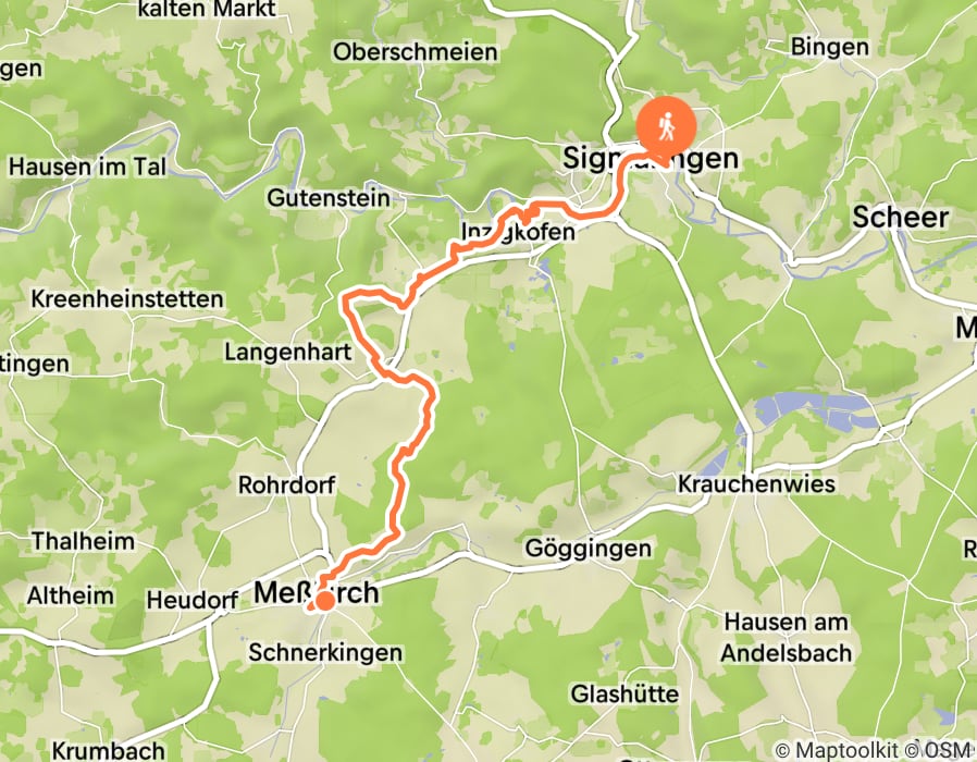Karte der Tour