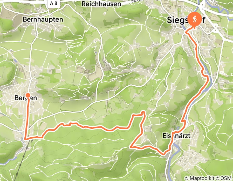 Karte der Tour