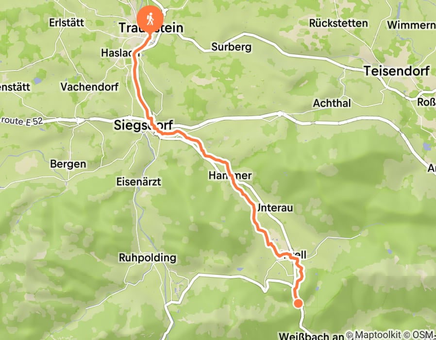 Karte der Tour