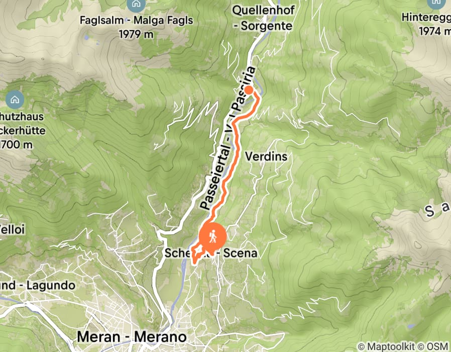Karte der Tour