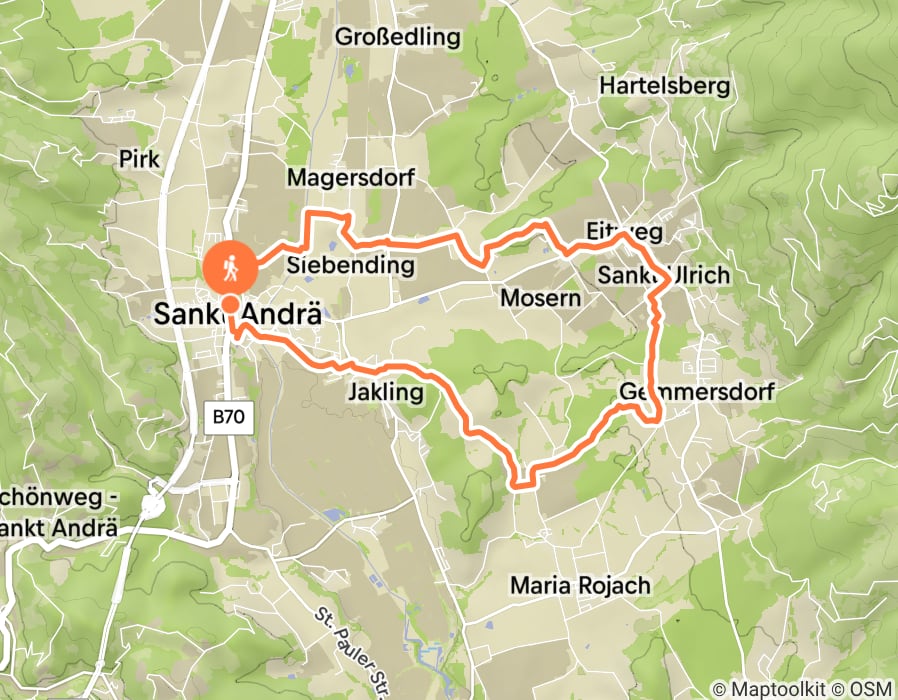 Karte der Tour