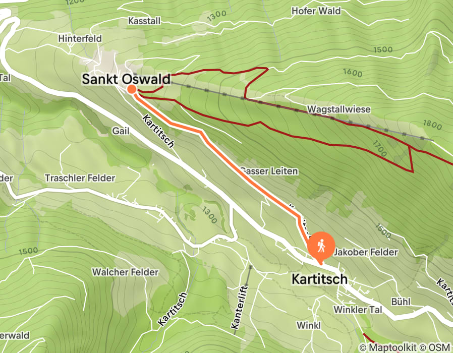 Karte der Tour