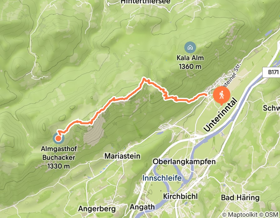 Karte der Tour
