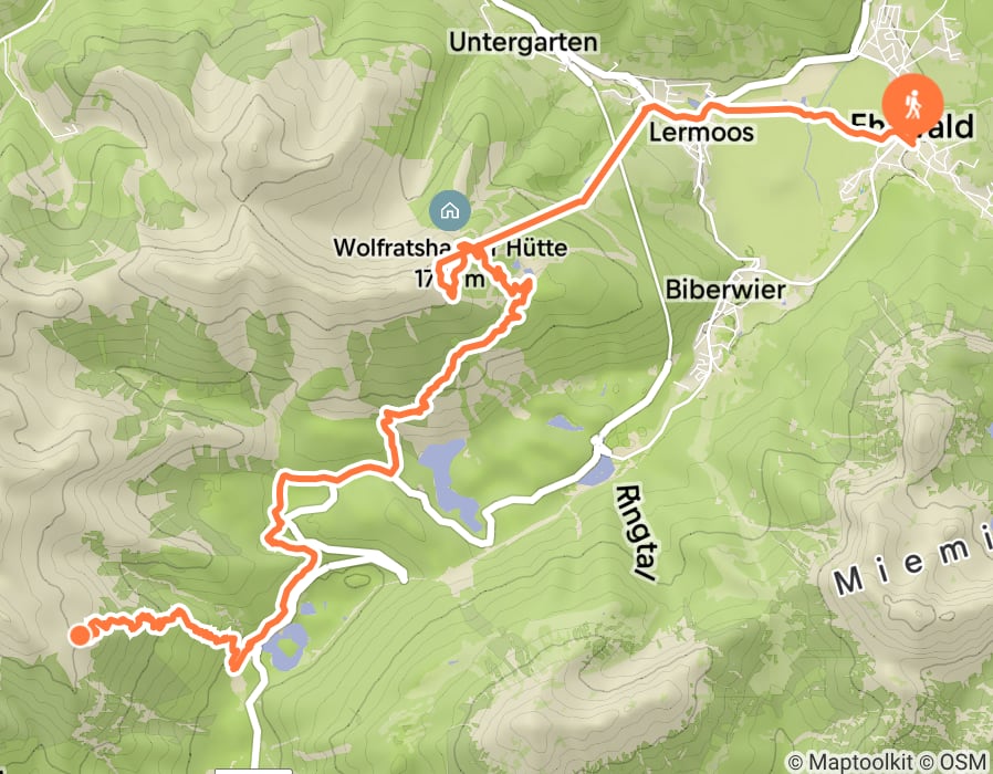 Karte der Tour