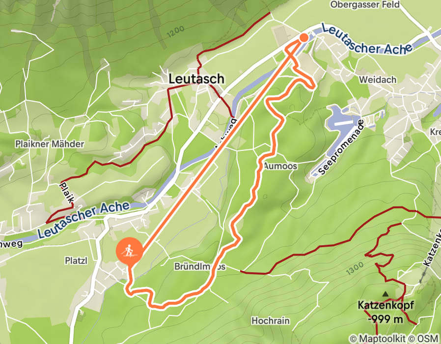 Karte der Tour