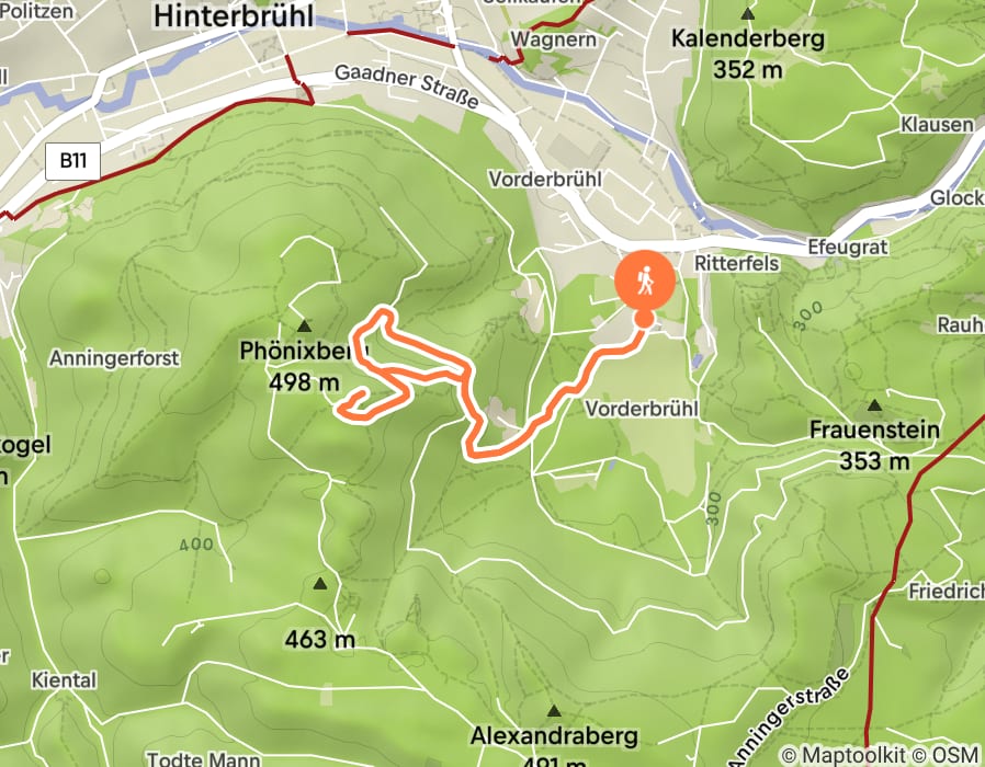 Karte der Tour