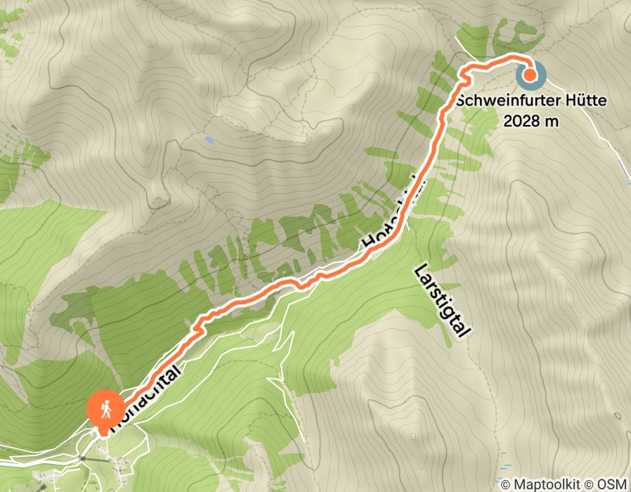Karte der Tour