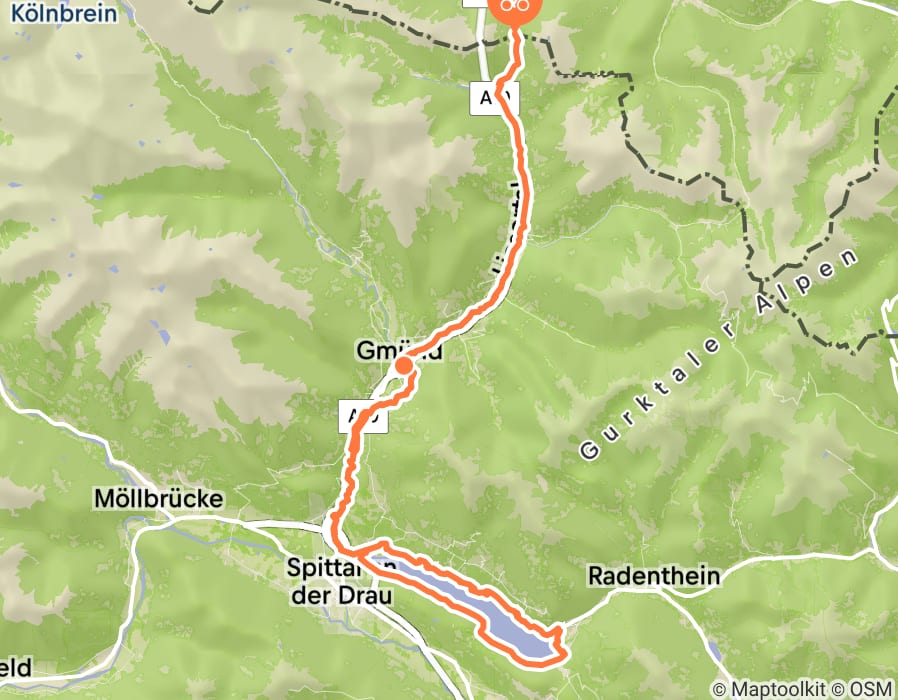 Karte der Tour