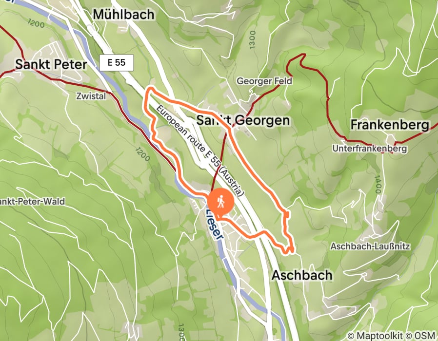 Karte der Tour