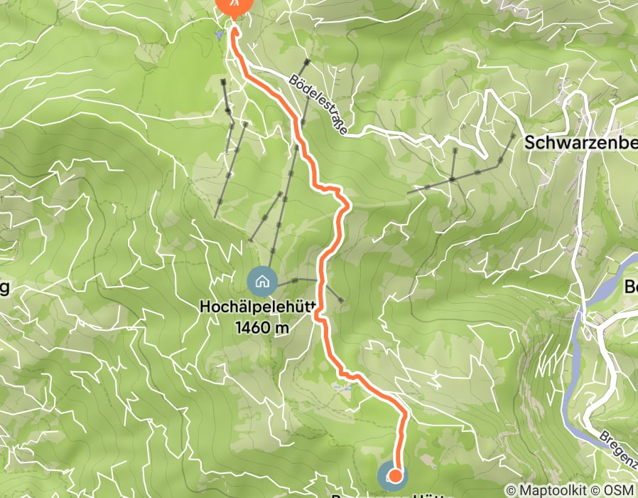 Karte der Tour