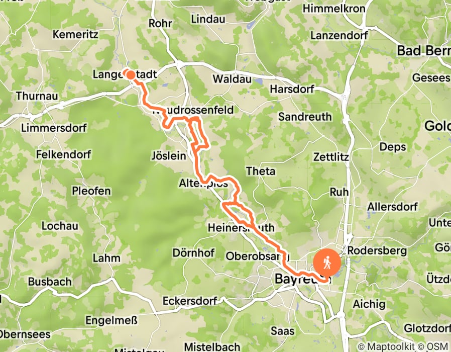 Karte der Tour