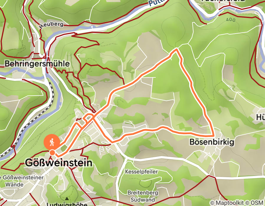 Karte der Tour